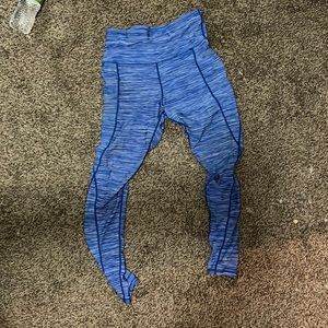 Blue & white sports wear leggings, size M